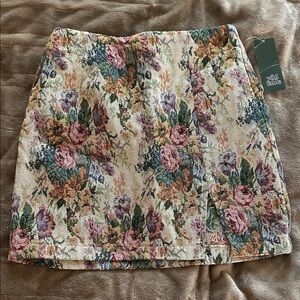 Wild Fable Multicolor Floral Mini Skirt